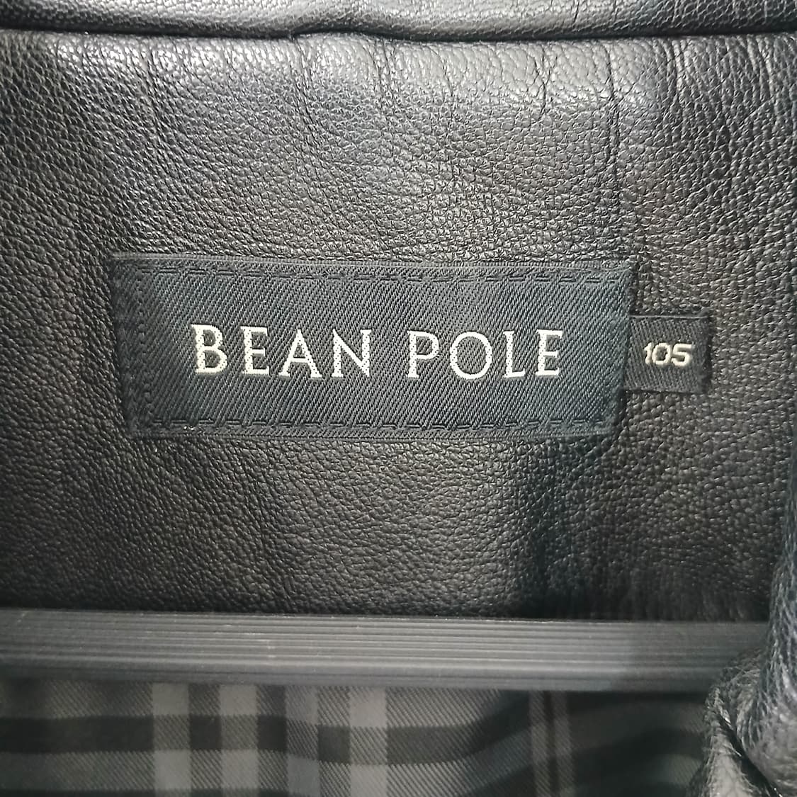 BEAN POLE 블랙 가죽 자켓 상품이미지6