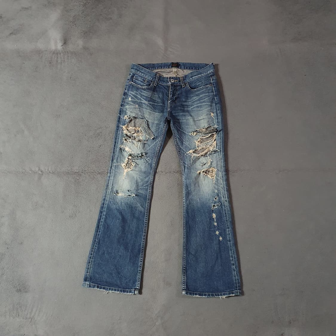 Jackrose 잭로즈 디스트레스드 부츠컷 데님 팬츠 31 상품이미지1