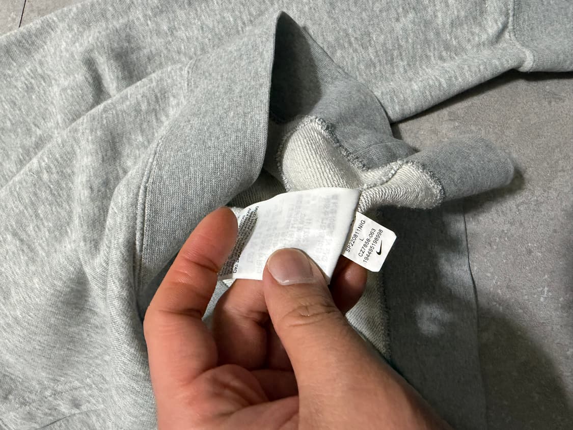 나이키 그레이컬러 빈티지  스우시 스웻후디셔츠 100size   상품이미지5