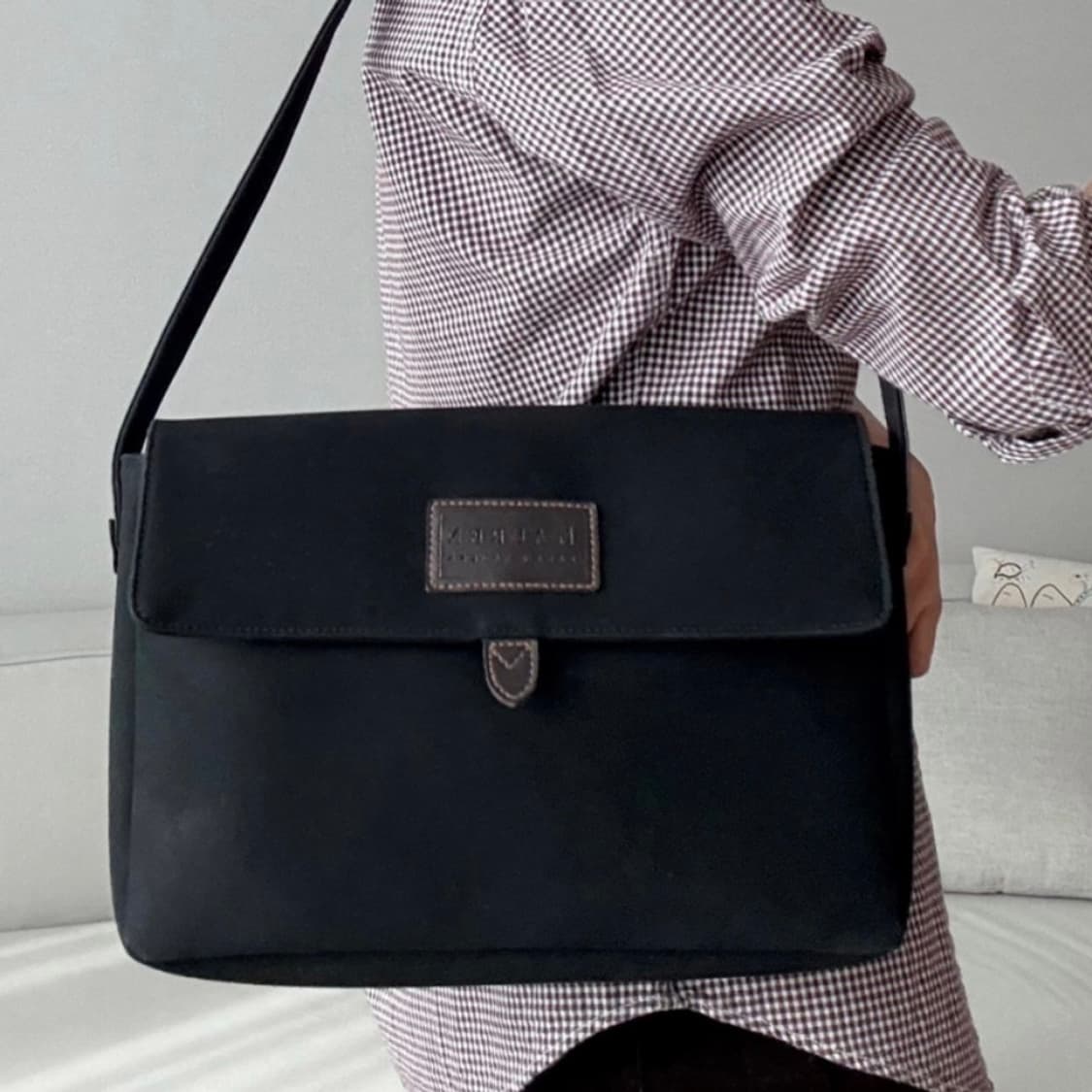 랄프로렌 캔버스 레더 백 상품이미지1