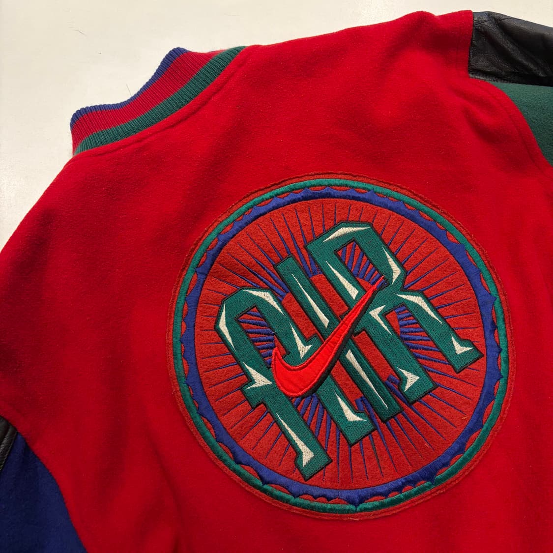 [95] 90s 나이키 올드스쿨 소가죽 스타디움 바시티 자켓 D482 상품이미지9