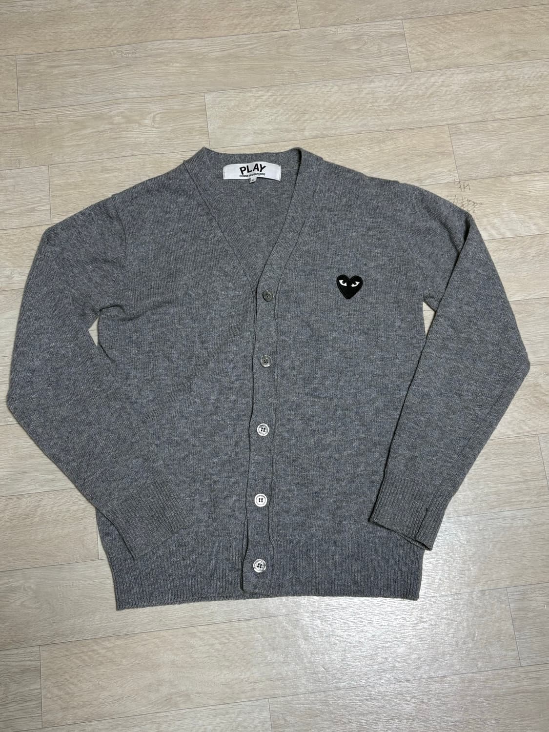 꼼데가르송 가디건 그레이 L 상품이미지1