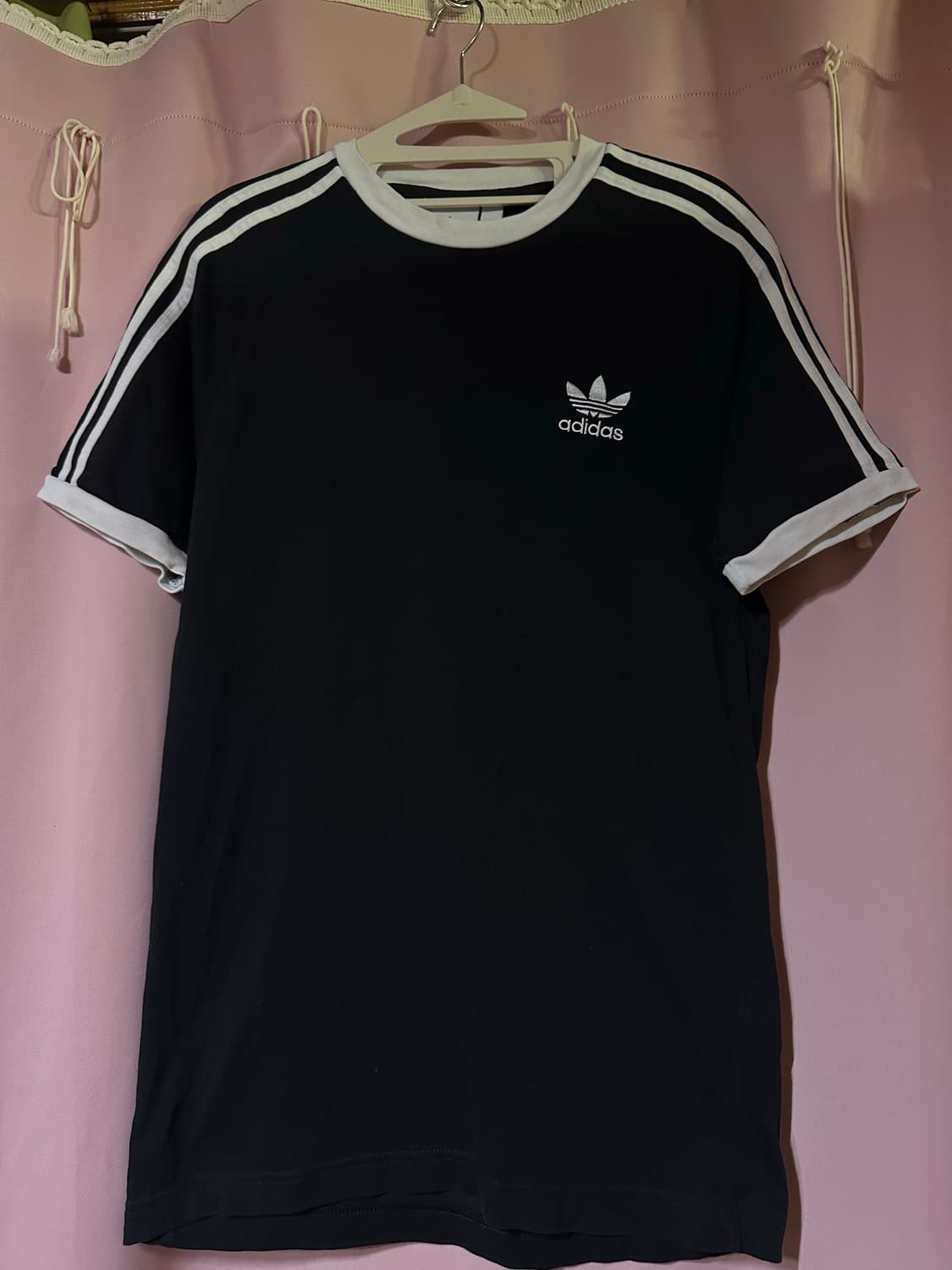 아디다스 반팔 불꽃 블랙 삼선 티셔츠 파이어버드 오레오 아디다스 상품이미지1