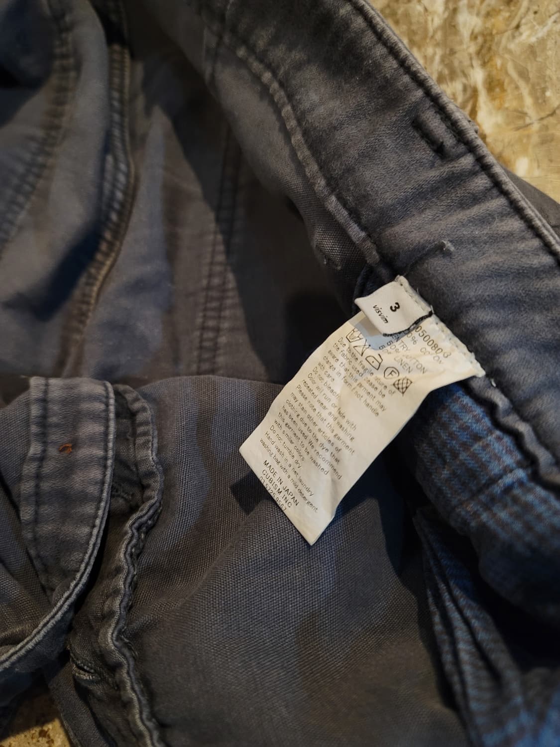 비즈빔 다크그레이 몰스킨 프렌치 워크팬츠  상품이미지4