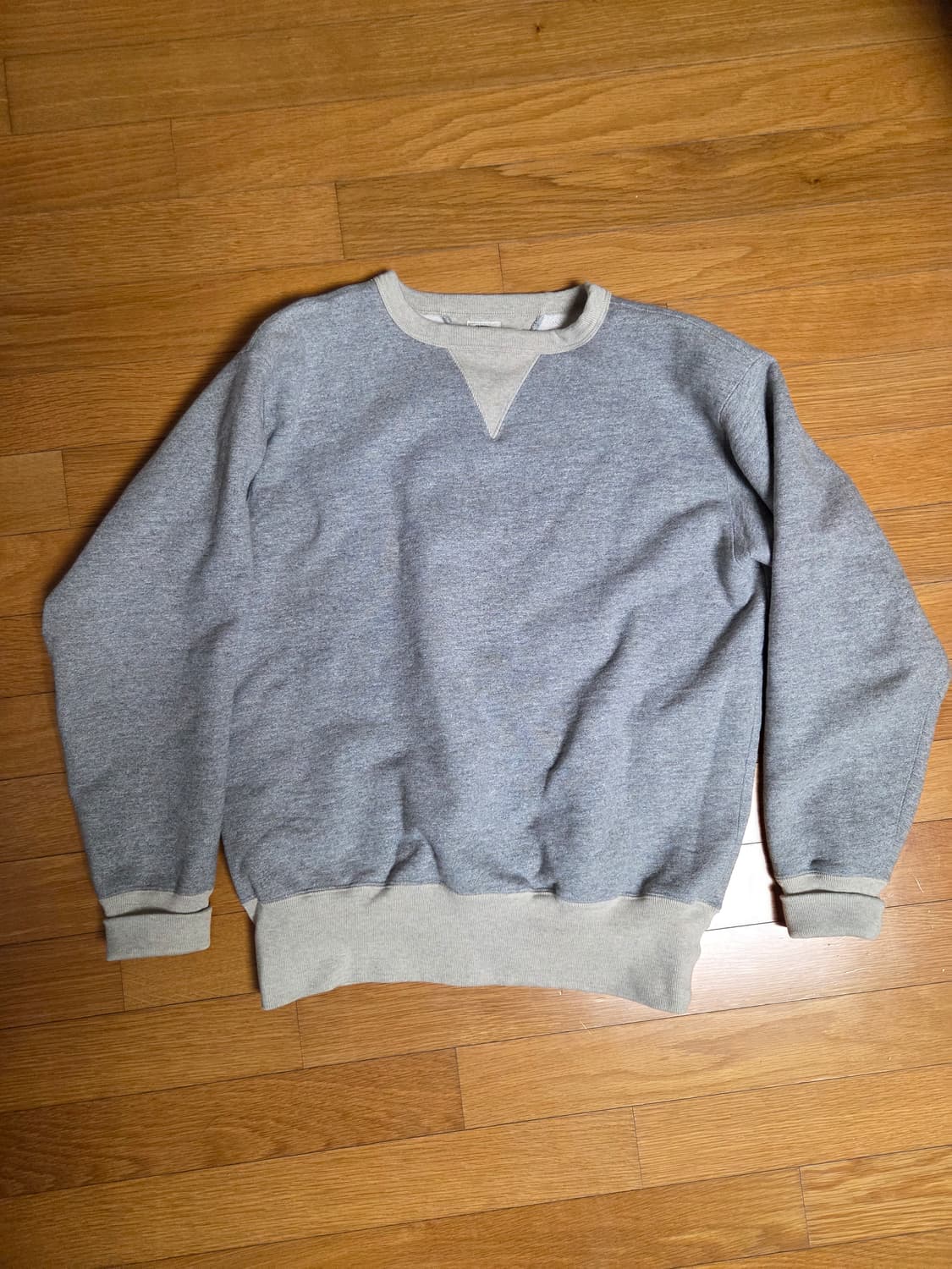 브론슨 더블 v 인서트 스웨트셔츠 헤비 웨트 코튼 스웨터 XL 상품이미지1