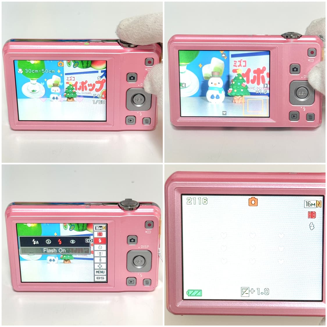 카시오 엑슬림 ZS6 베이비핑크 빈티지디카 상품이미지5