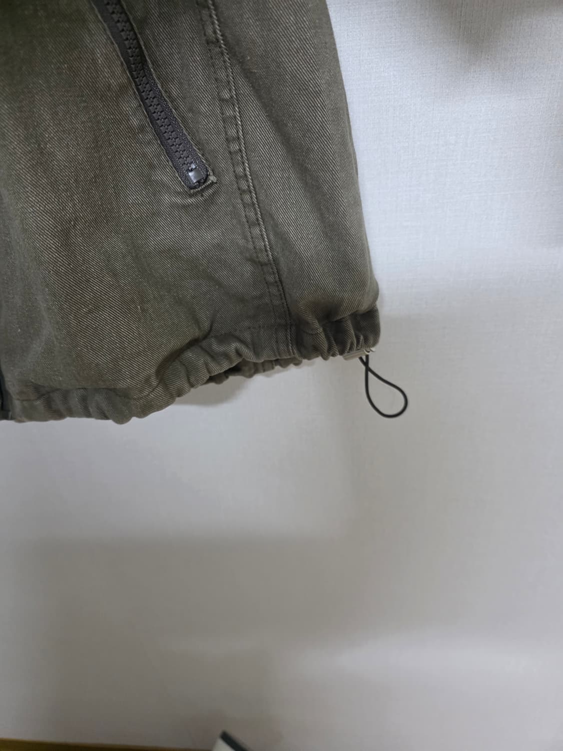 카키 청 후드집업 상품이미지5