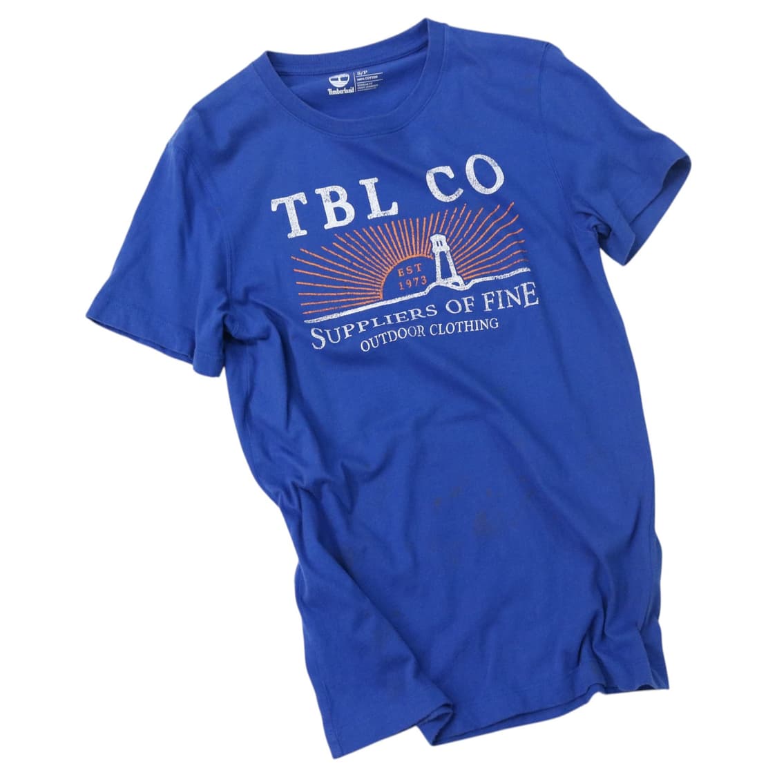 팀버랜드 빈티지 그래픽 블루 반팔 티셔츠 (S) 상품이미지1