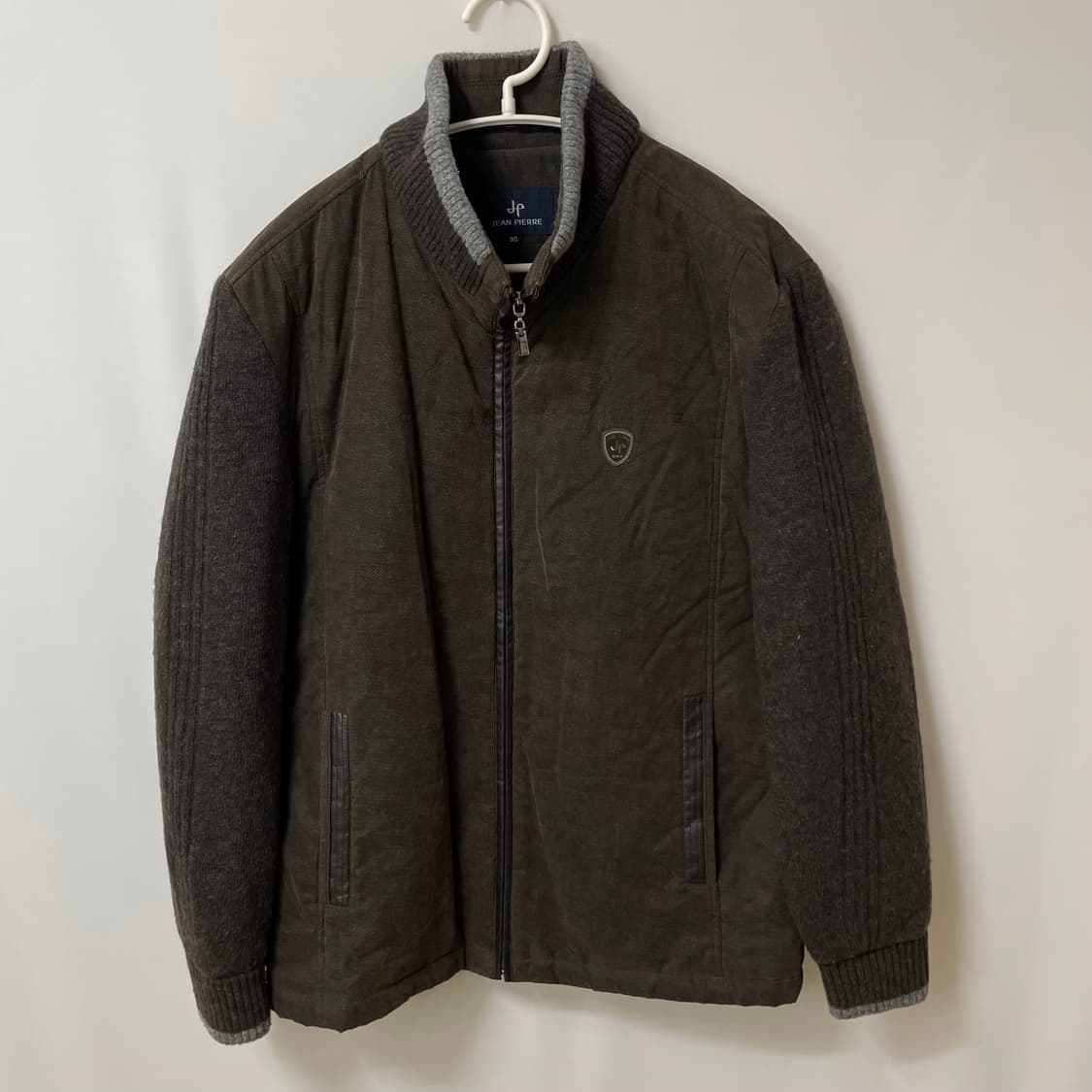 [ M ] 쟌피엘 와펜 양털내피 니트 집업자켓 상품이미지1