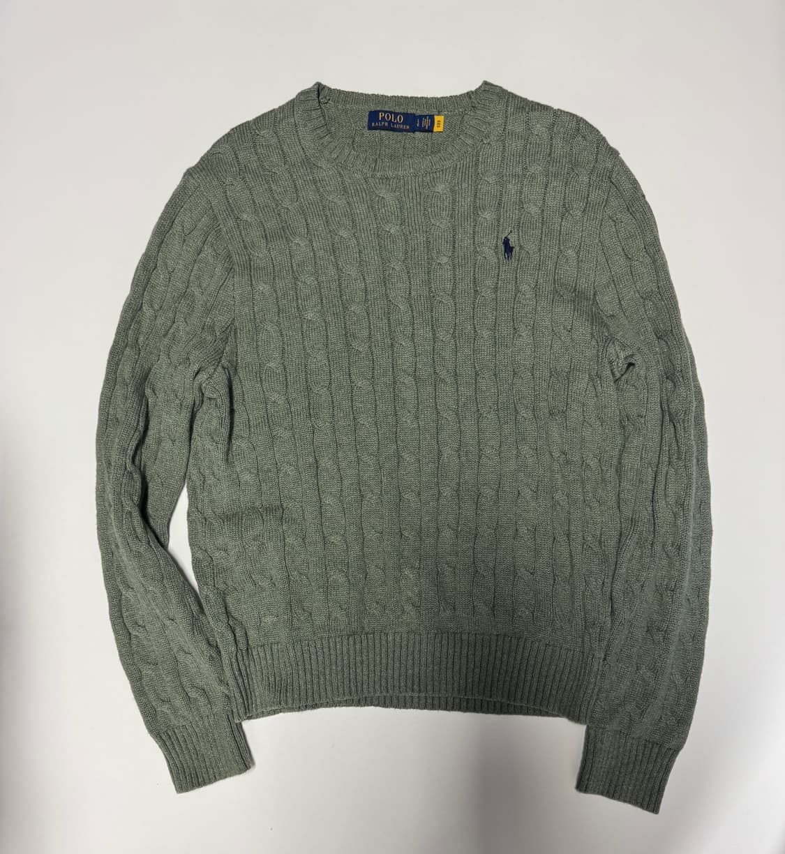 정품인증!! 폴로 랄프로렌 22년도 코튼 케이블 니트 L 상품이미지1