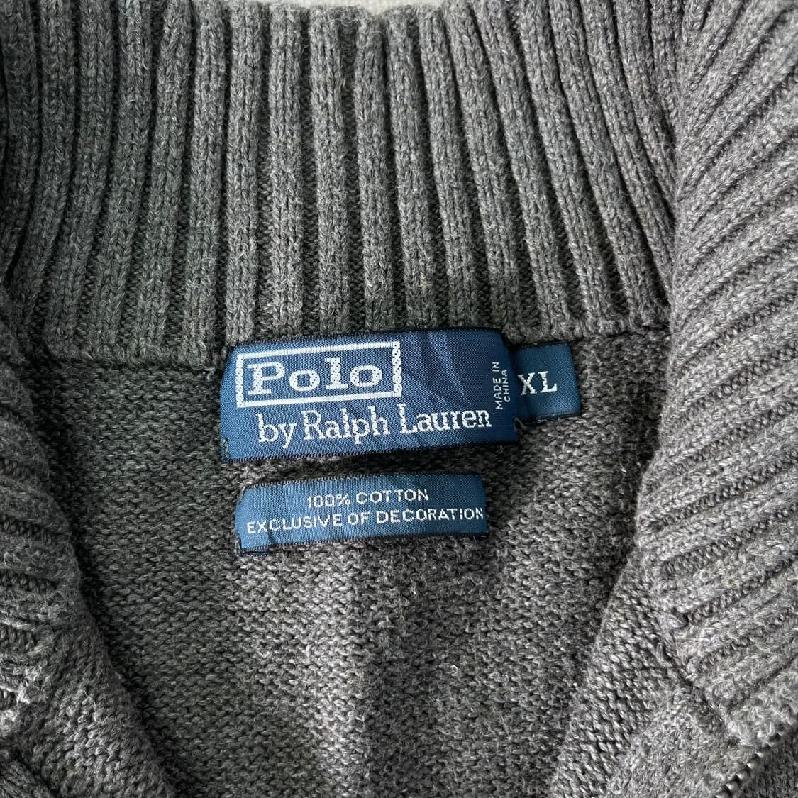 100 폴로랄프로렌 반집업 코튼 니트 상품이미지4