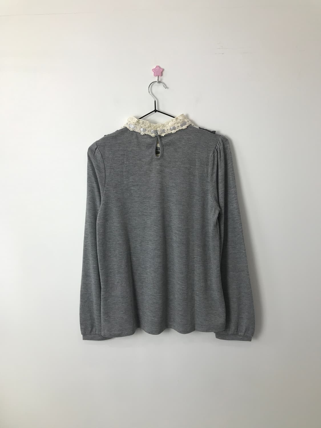 axes femme Romantic Ruffle Knit Blouse 상품이미지4