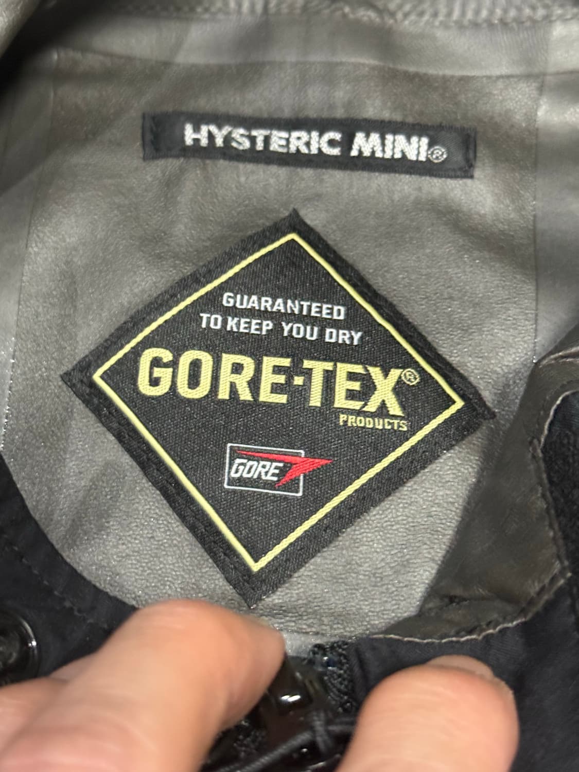 히스테릭 글래머 고어텍스 해골 로고 패치 바람막이 후드집업 자켓 상품이미지6