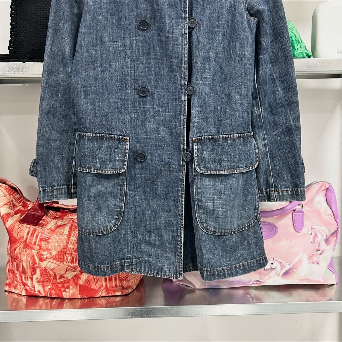 00s 미우미우 데님 후드 파카 상품이미지3