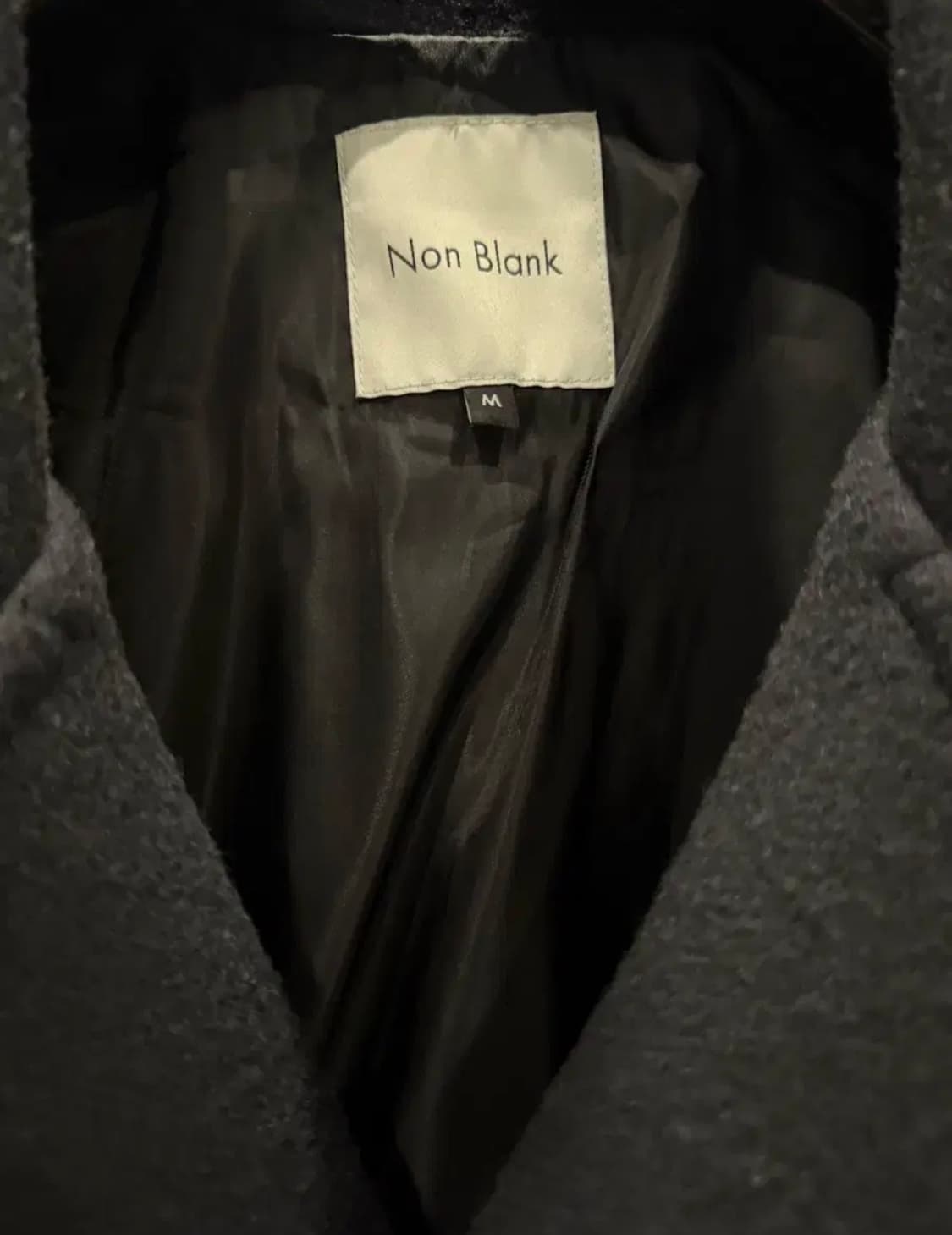 Non Blank 멜톤 울 라이더 하프 코트 M 상품이미지5