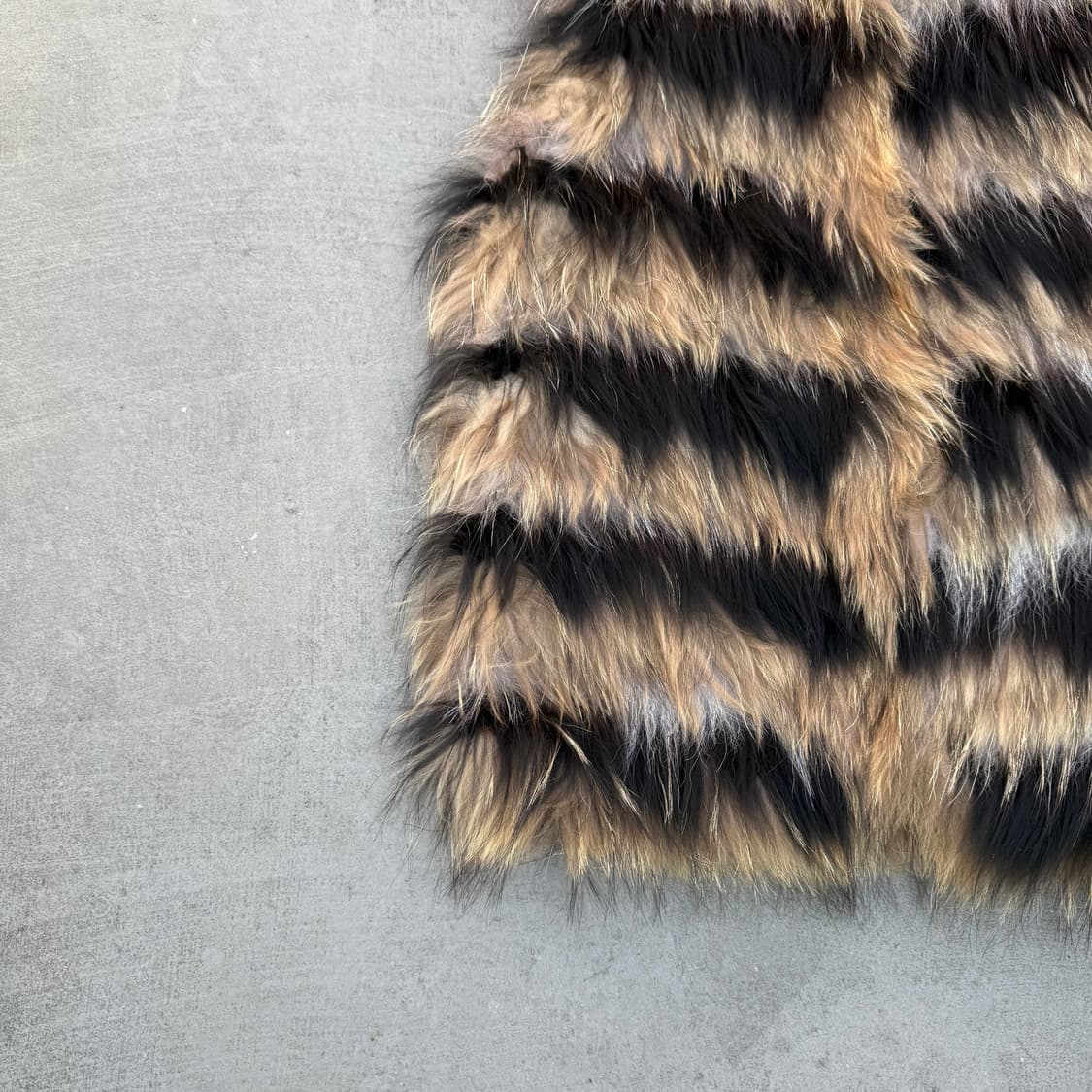 O'2nd 여우 라쿤 퍼 베스트 상품이미지3