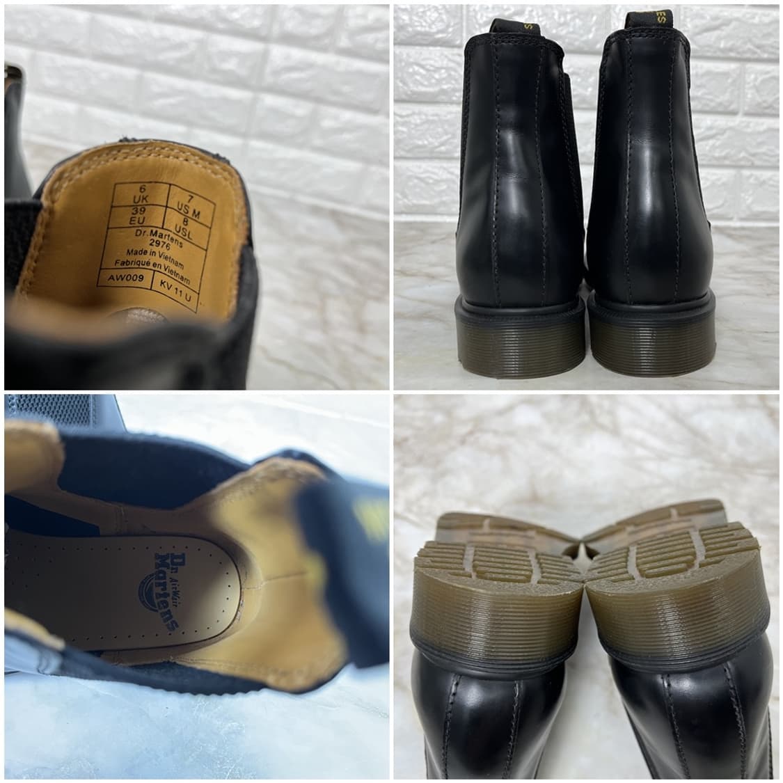닥터마틴 2976 첼시부츠 블랙 250 UK6 남여공용 상품이미지6