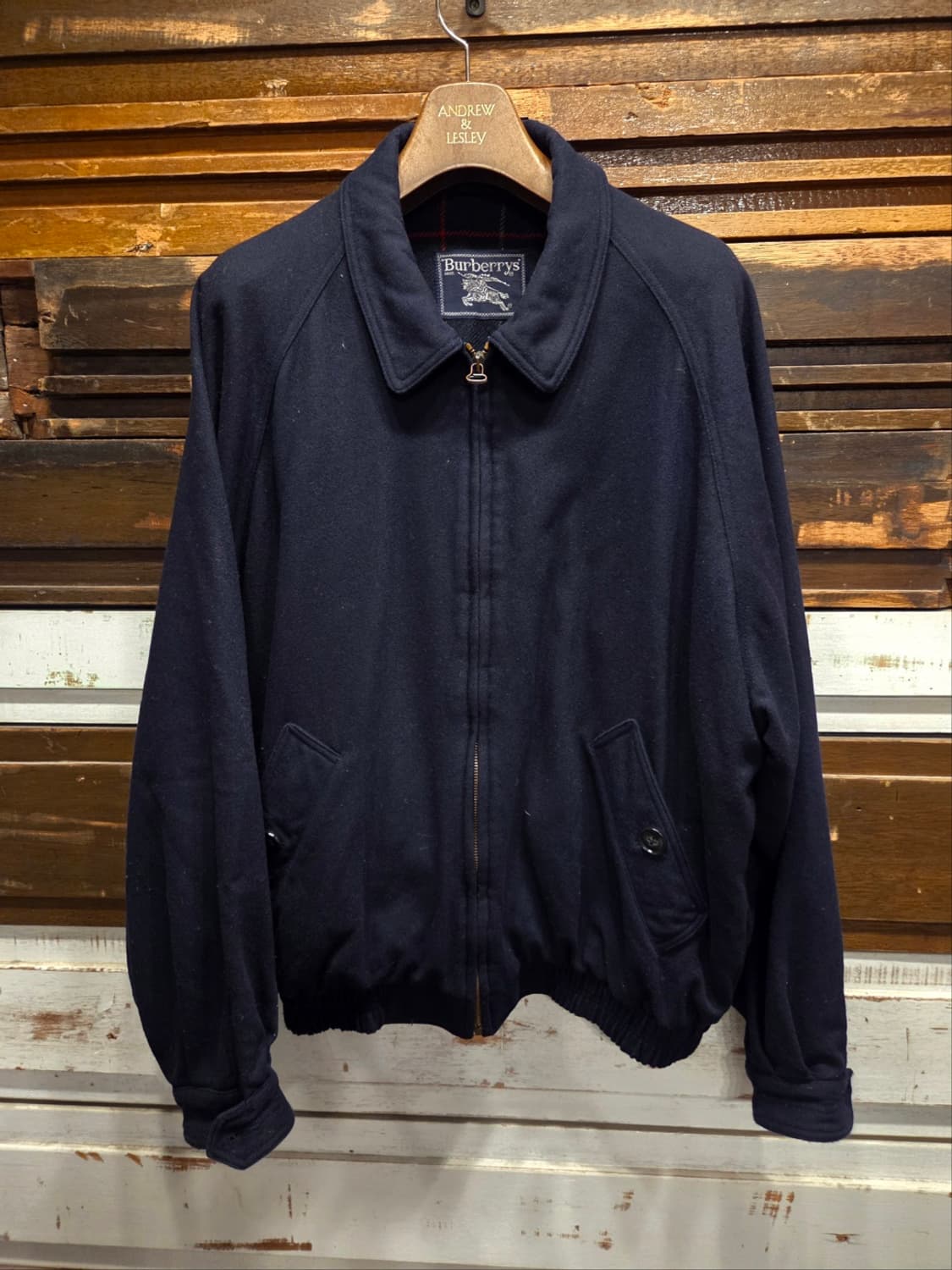 버버리 트위드블루종 상품이미지1