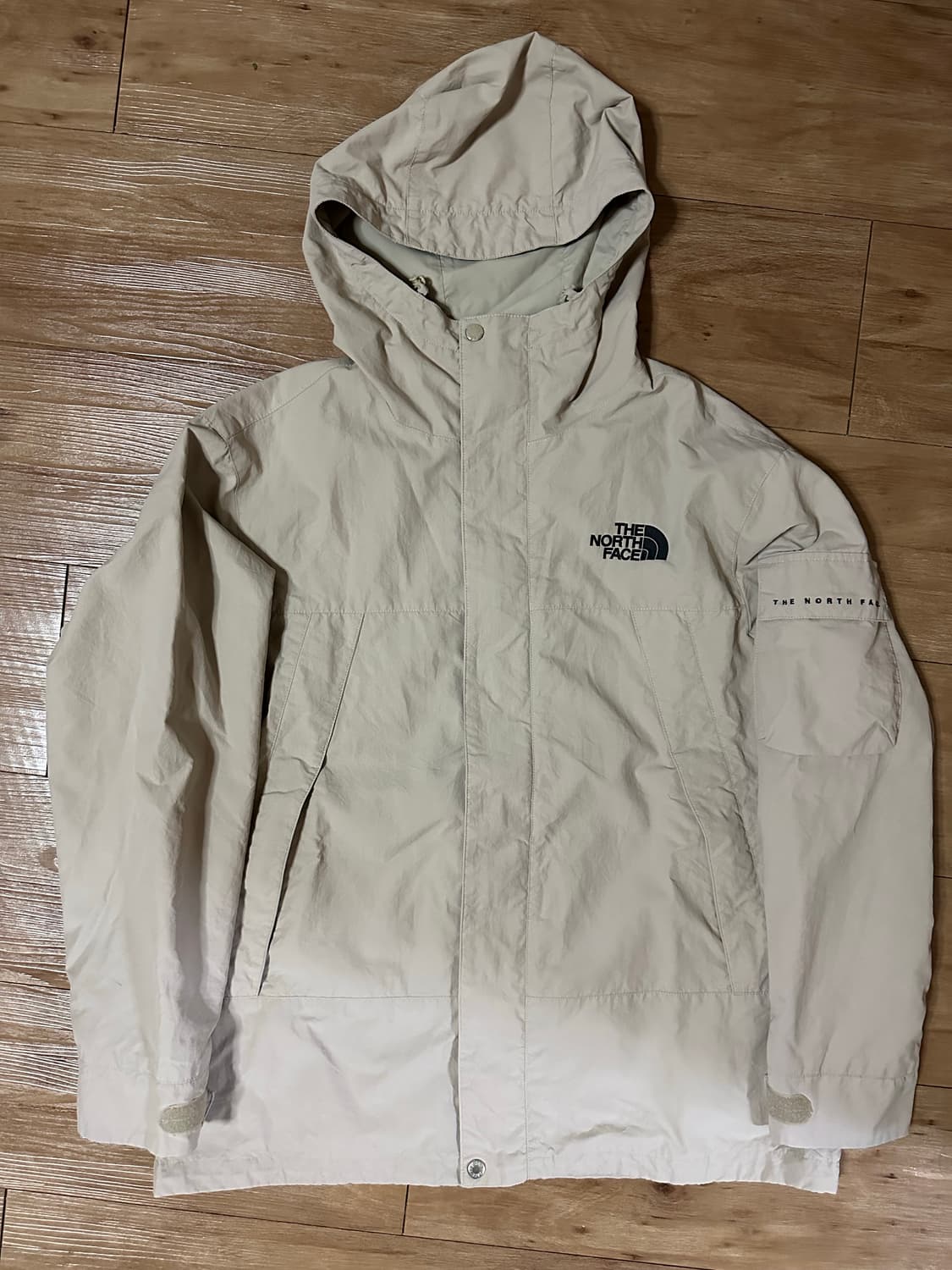 노스페이스 후드 자켓 L(100) 베이지 판매 상품이미지1