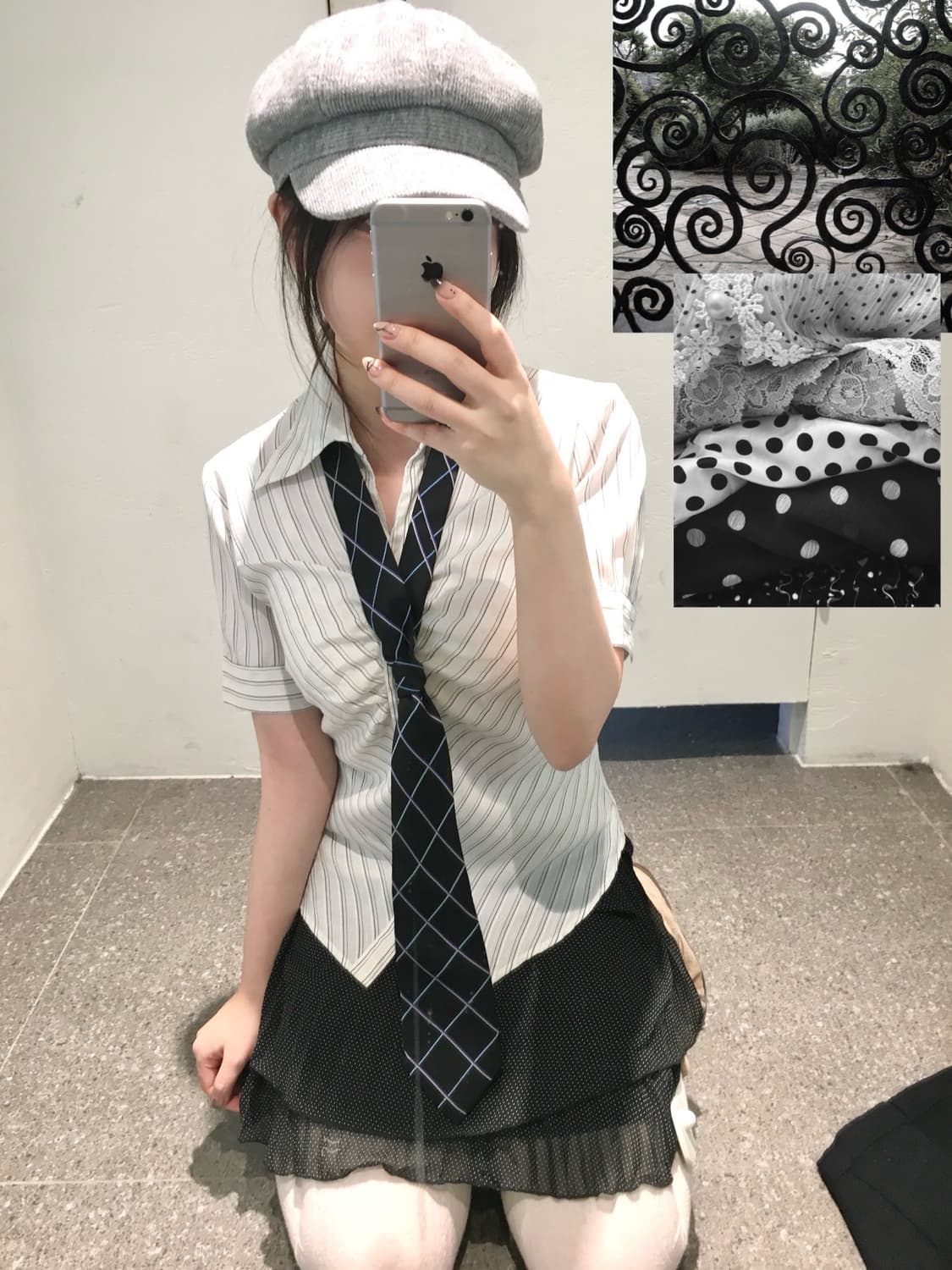 빈티지 데일리 프레피 코디세트 상품이미지2