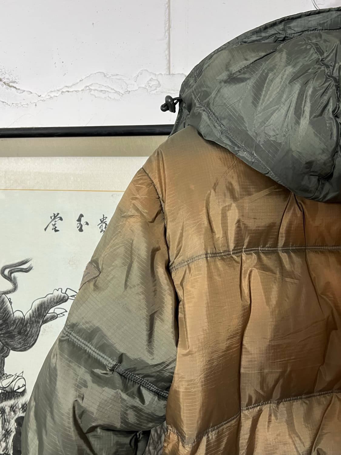 디젤 카키 구스다운 파카 상품이미지10