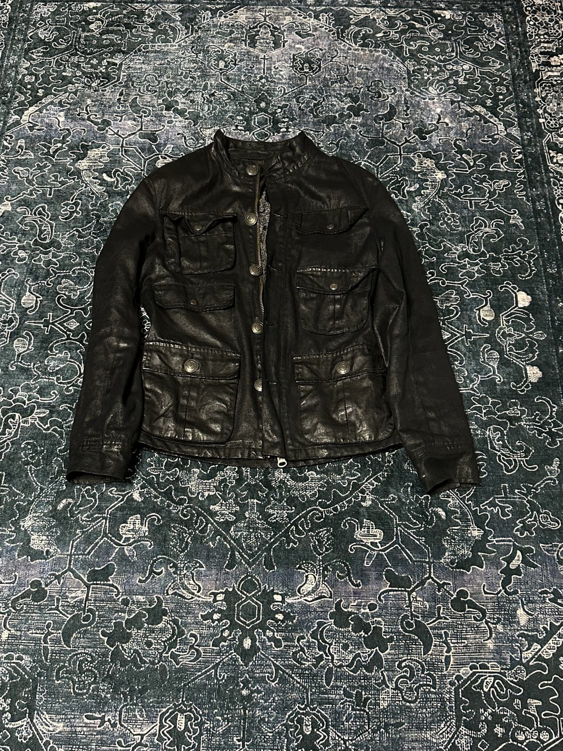 Vintage coated leather jacket 상품이미지1