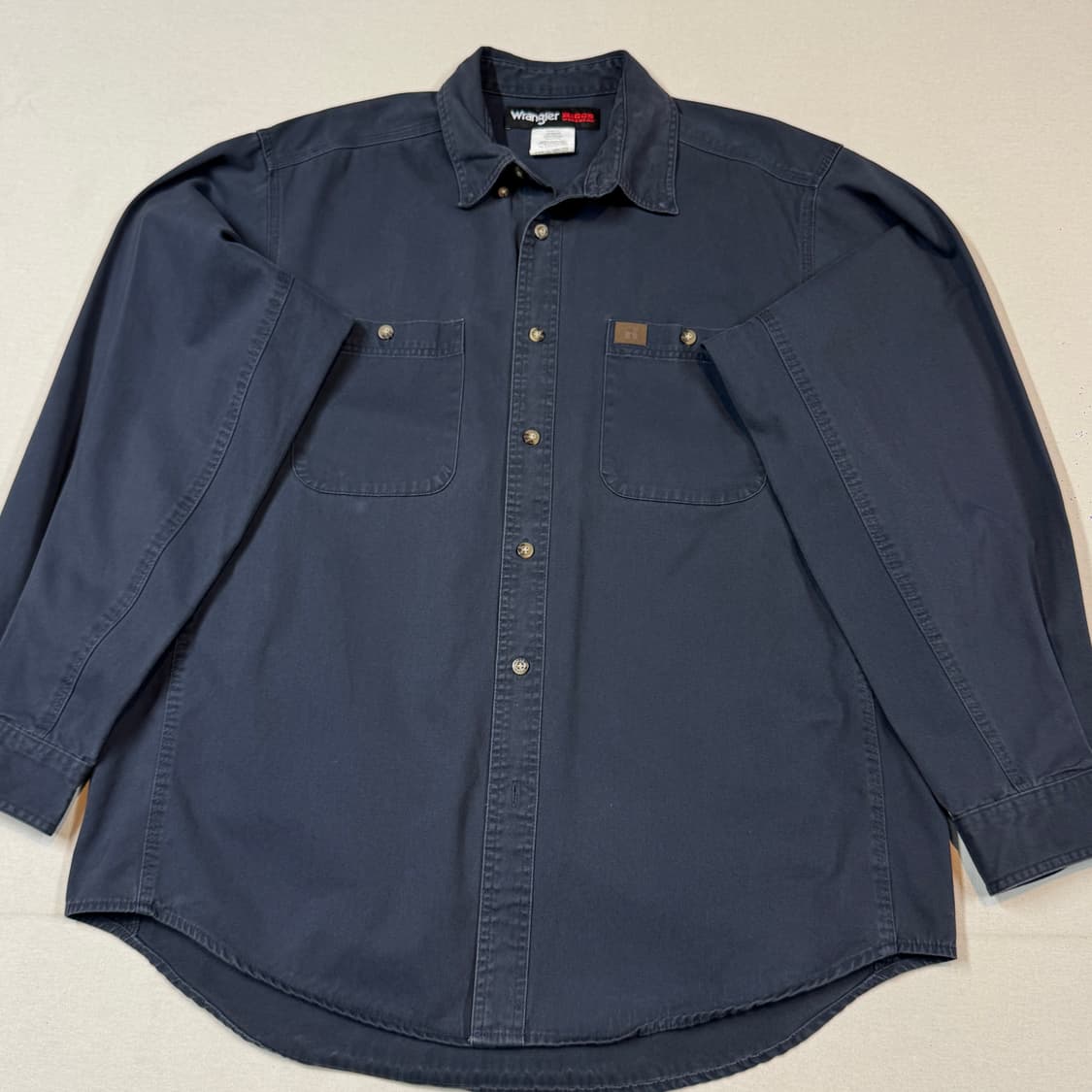 XL) Wrangler 랭글러 투포켓 워크웨어 코튼 셔츠 차콜 W7 상품이미지2