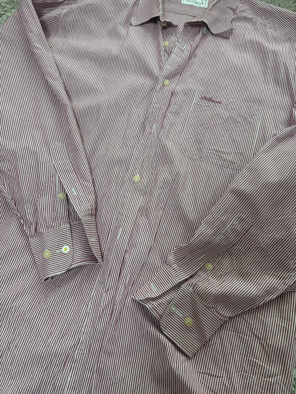 일본판 듀퐁 스트라이프 셔츠 105-110 상품이미지2