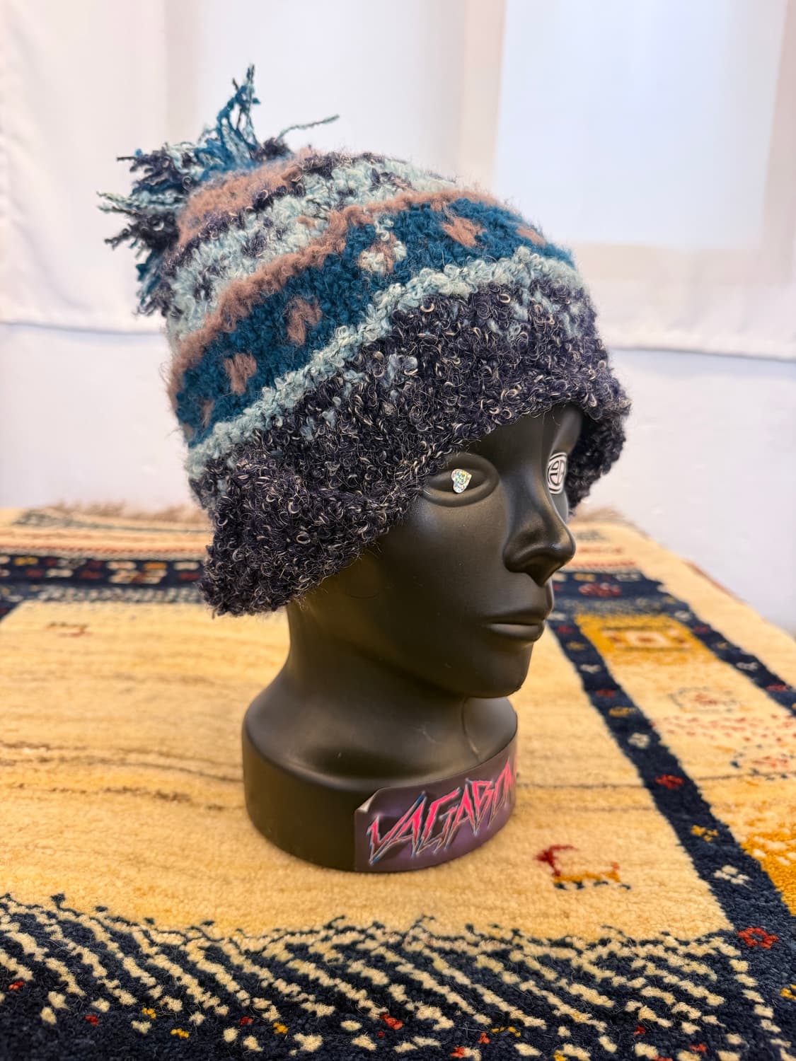 빈티지 부클 니트 비니 상품이미지1