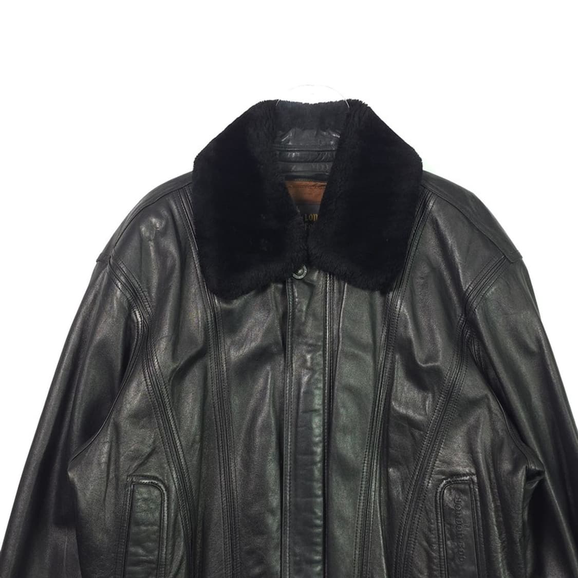 LONDON FOG 빈티지 양가죽 퍼카라 점퍼 L 상품이미지3