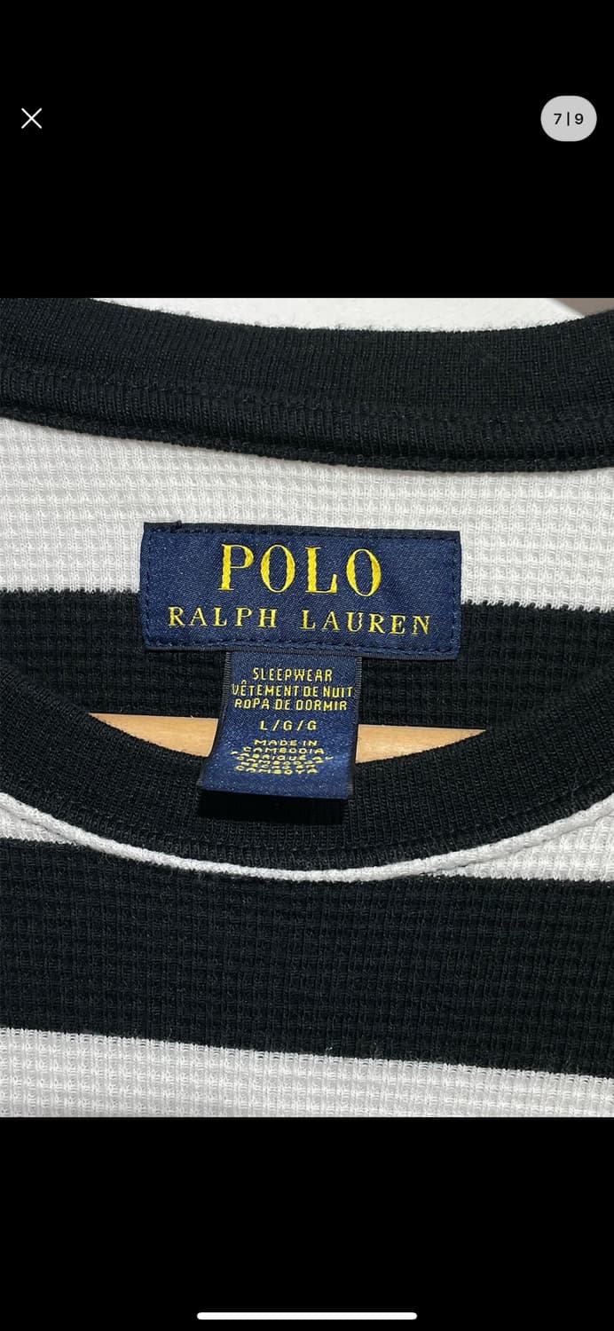 L 폴로 단가라 와플 티셔츠 상품이미지2