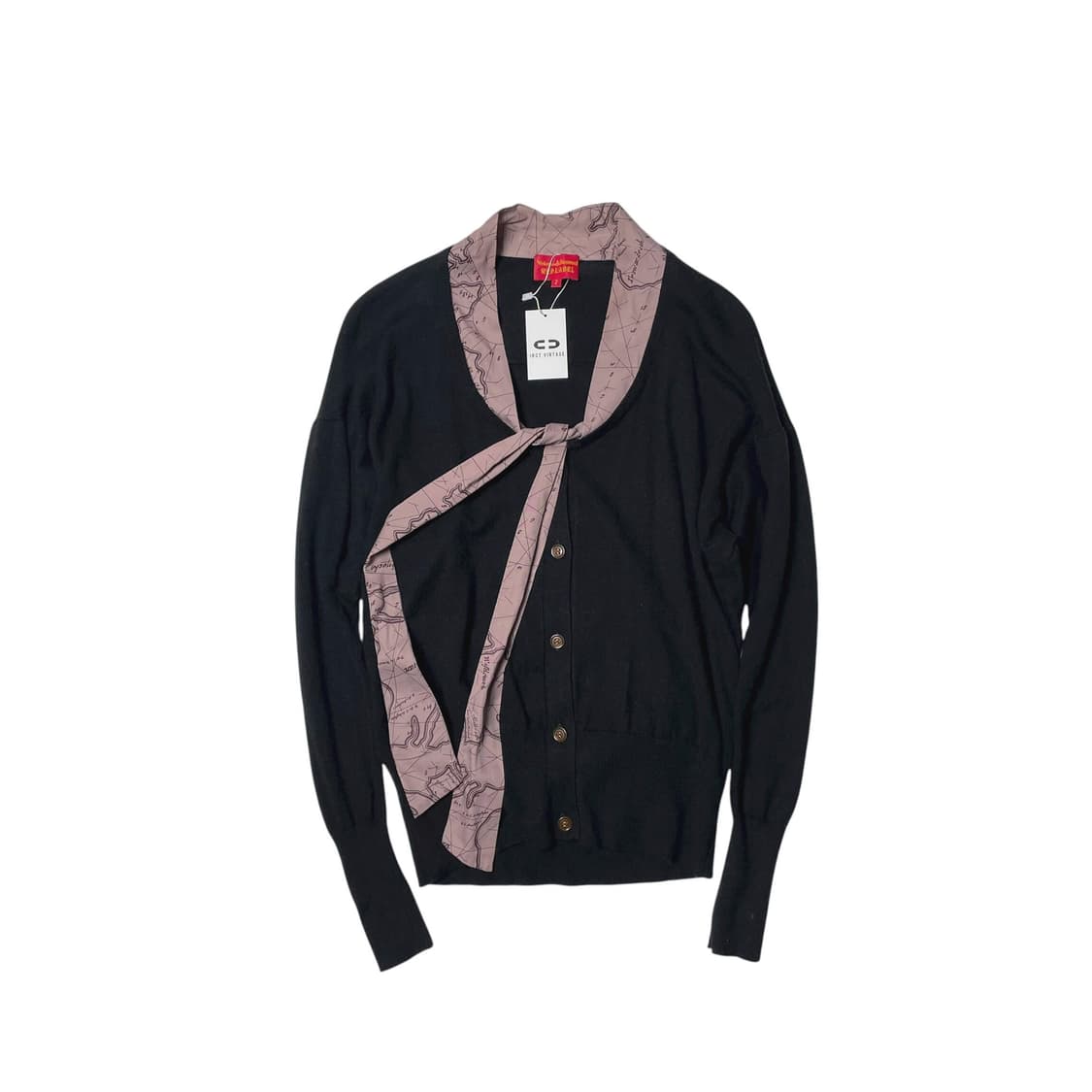 Vivienne westwood 지도 스카프 가디건 상품이미지1