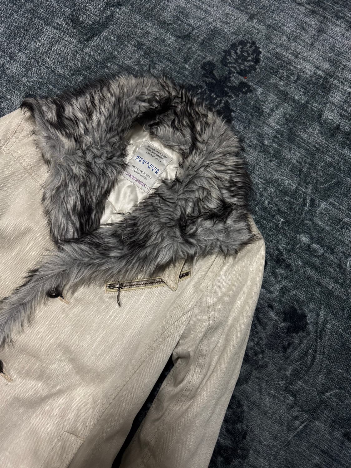 Nicole club for men trimming fur jacket 상품이미지3