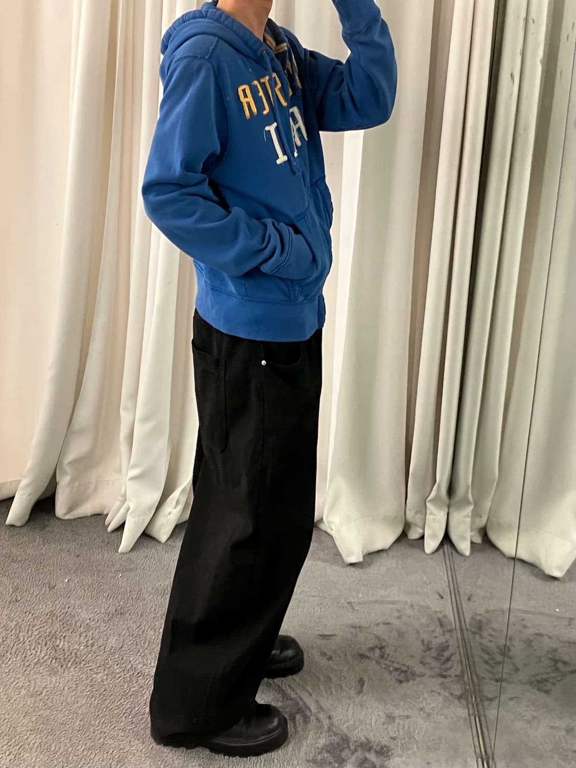 홀리스터 블루 후드집업 L 상품이미지7