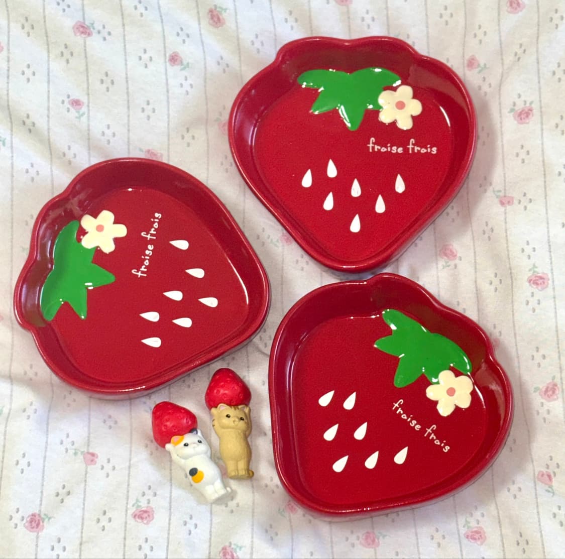 산리오 여름 ~ 딸기 봉봉 도자기 접시 🍓 상품이미지2