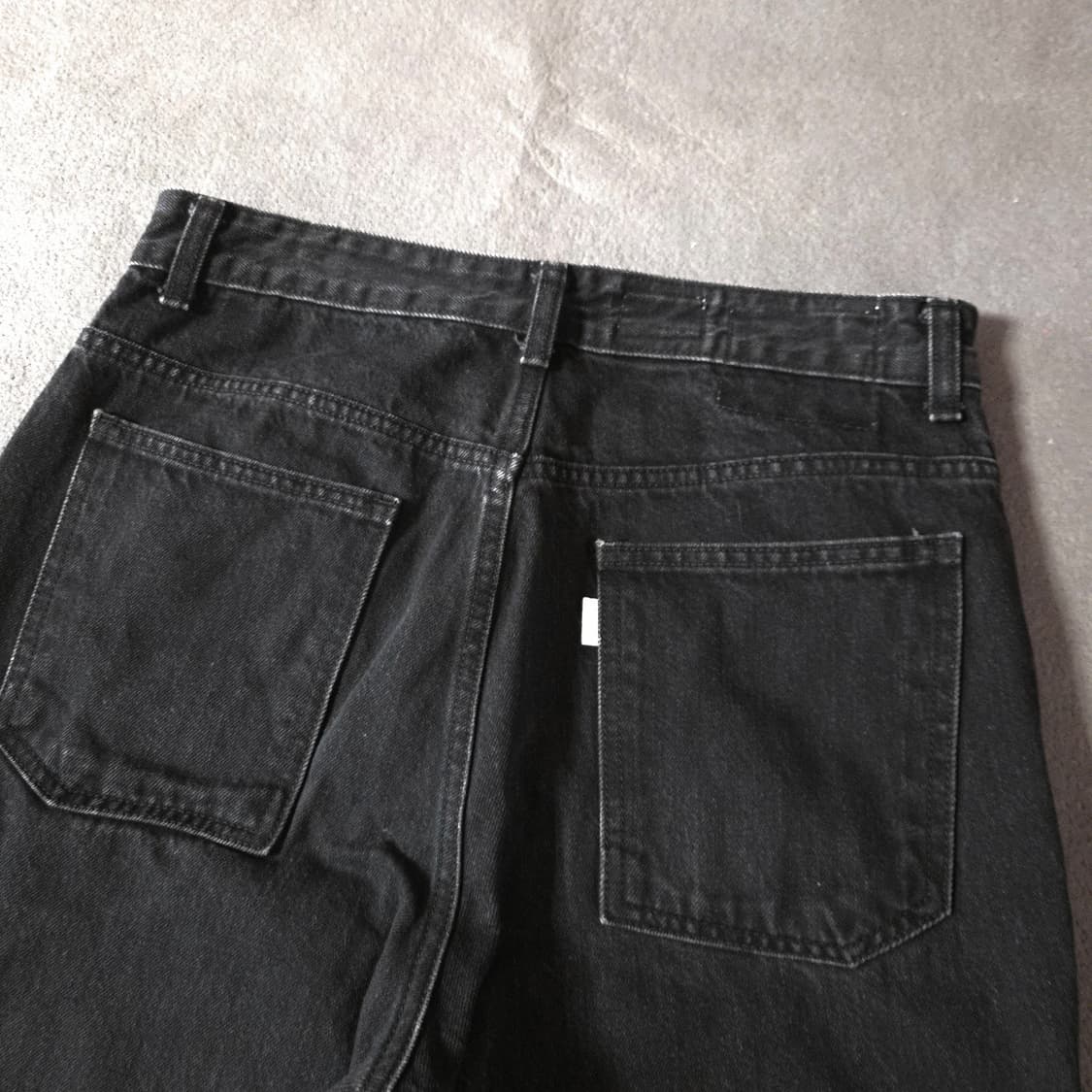 유스 흑청 블랙 데님 팬츠 30-31인치 상품이미지6