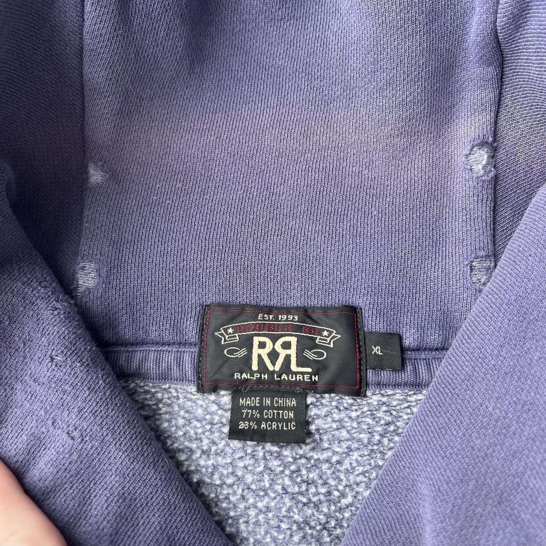 90s RRL 더블알엘 쇼 칼라 스트라이프 스웻셔츠 상품이미지4