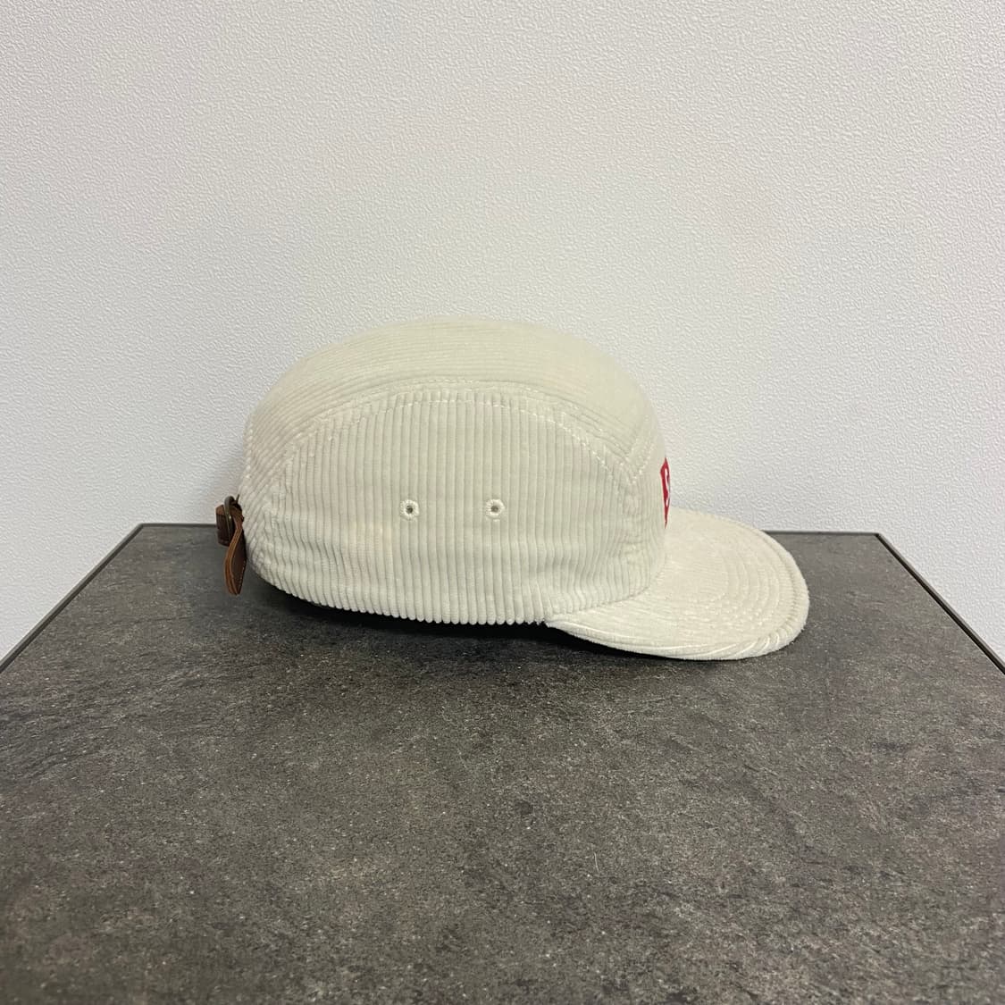 (OS) 슈프림 박스로고 캠프캡 모자 코듀로이 내츄럴 상품이미지2