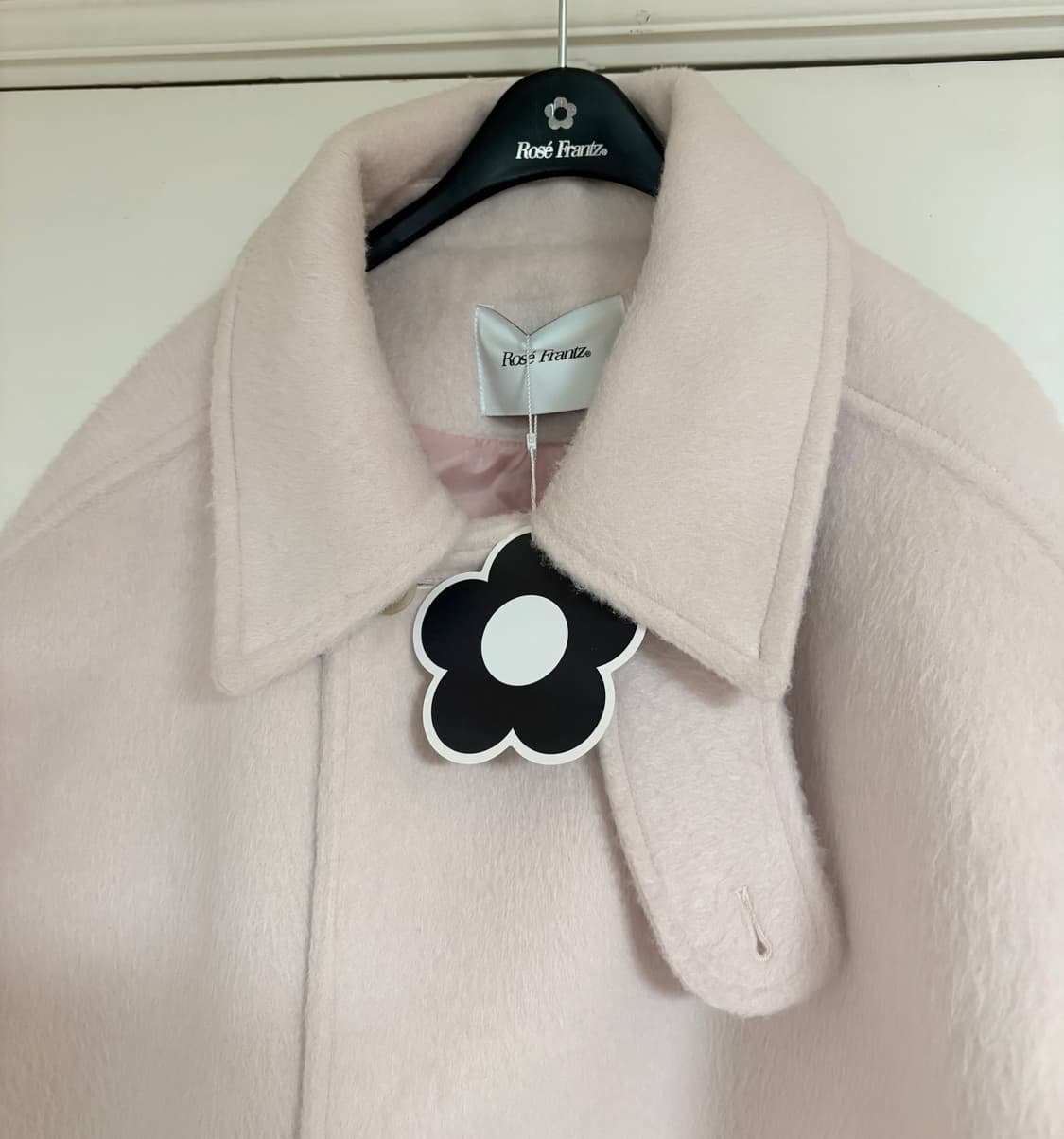 [택달림] 로제프란츠 울코트 하프 코트 핑크 상품이미지3