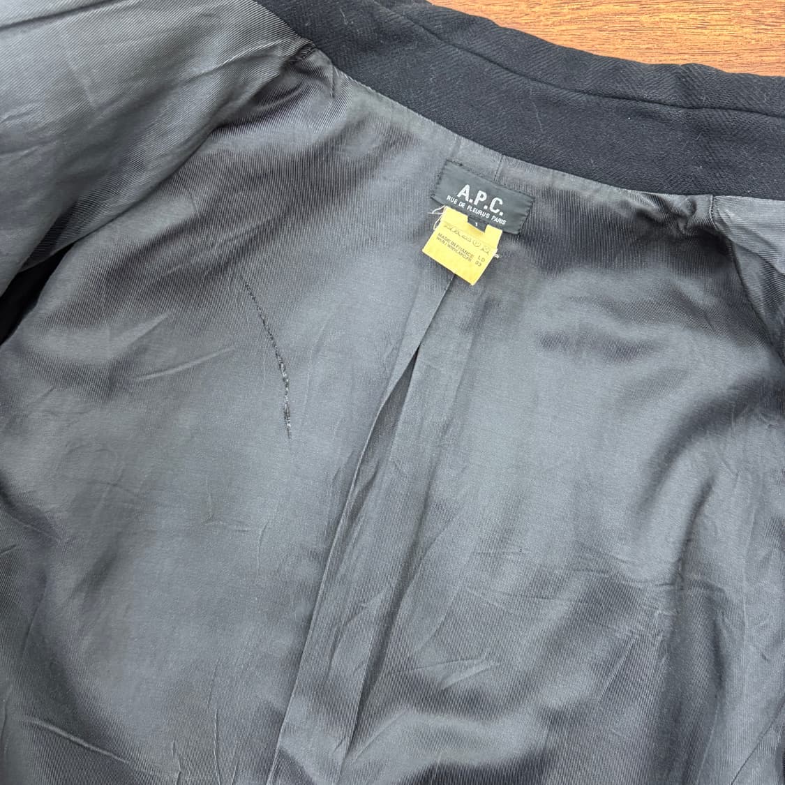 1(95) A.P.C 아페쎄 프랑스 메이드 울 자켓  상품이미지5