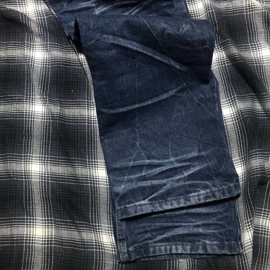 재팬 우리하라 00s 페이딩 에이징 워싱 데님 레귤러 스트레이트 상품이미지4