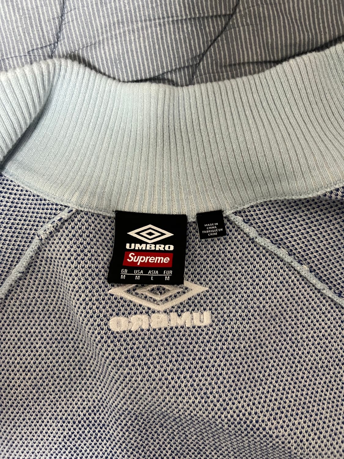 슈프림x엄브로 집업 스웨터 M 상품이미지5