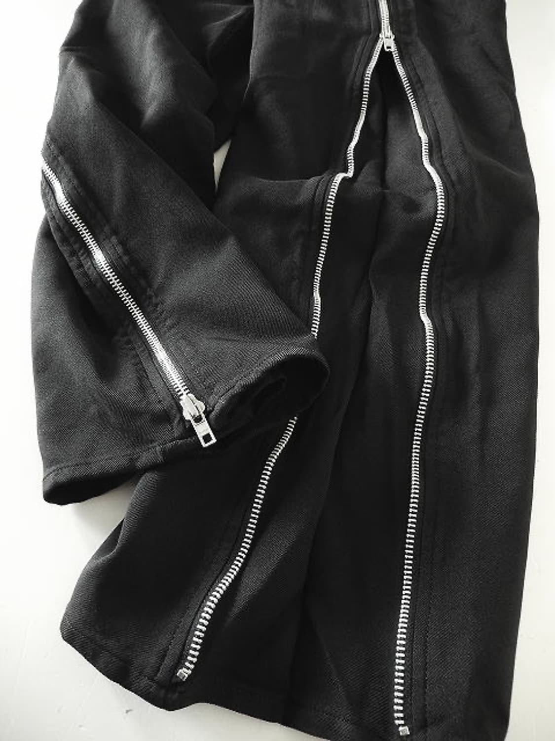 24aw 블랙 꼼데가르송 zip 팬츠 m 상품이미지5