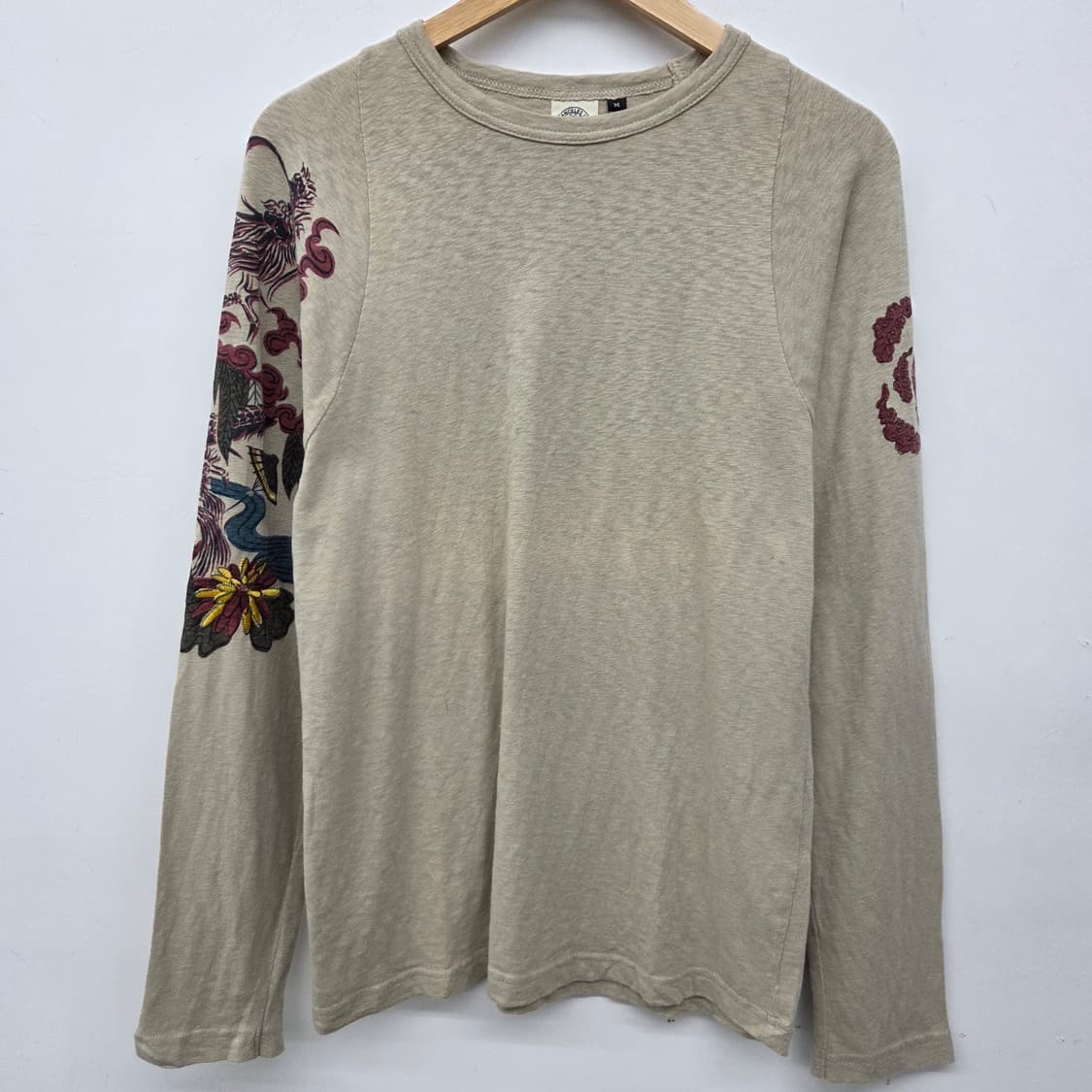 Japanese vintage 일본 빈티지 드래곤 자수 긴팔티 남m 상품이미지2