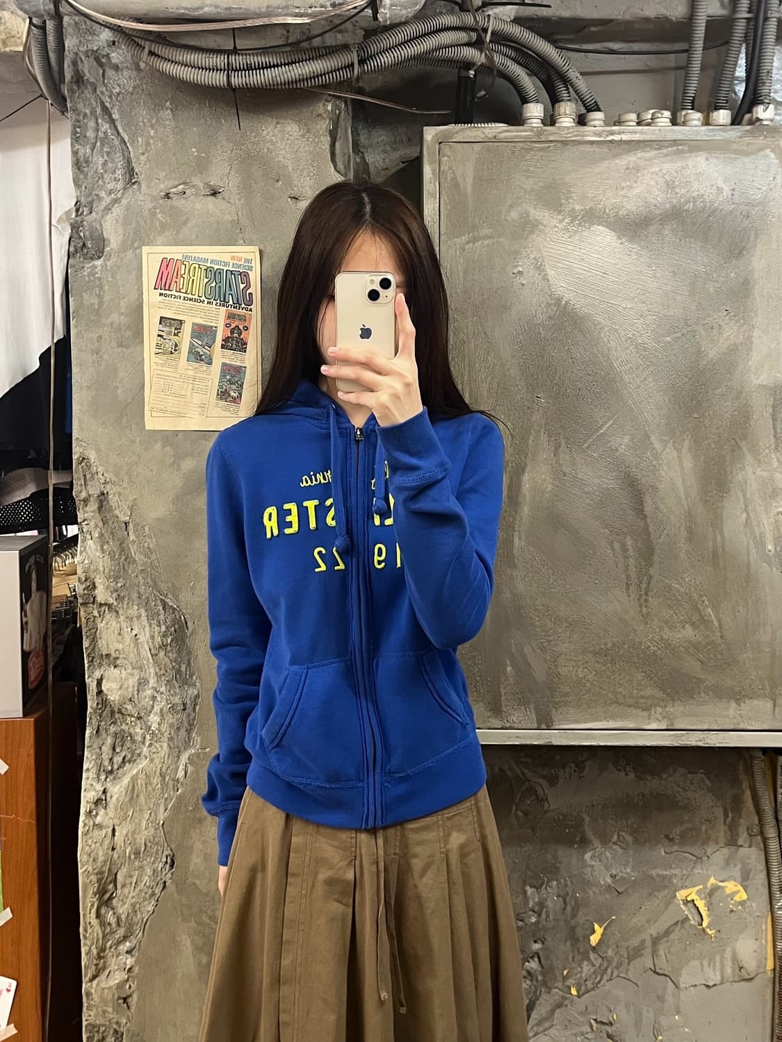 홀리스터 후드집업 블루 S #csz802 상품이미지2