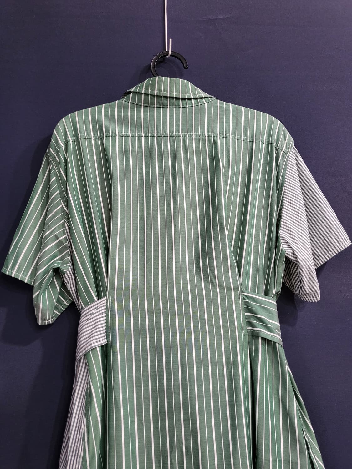 스트라이프 벨트 셔츠식 롱원피스 상품이미지8