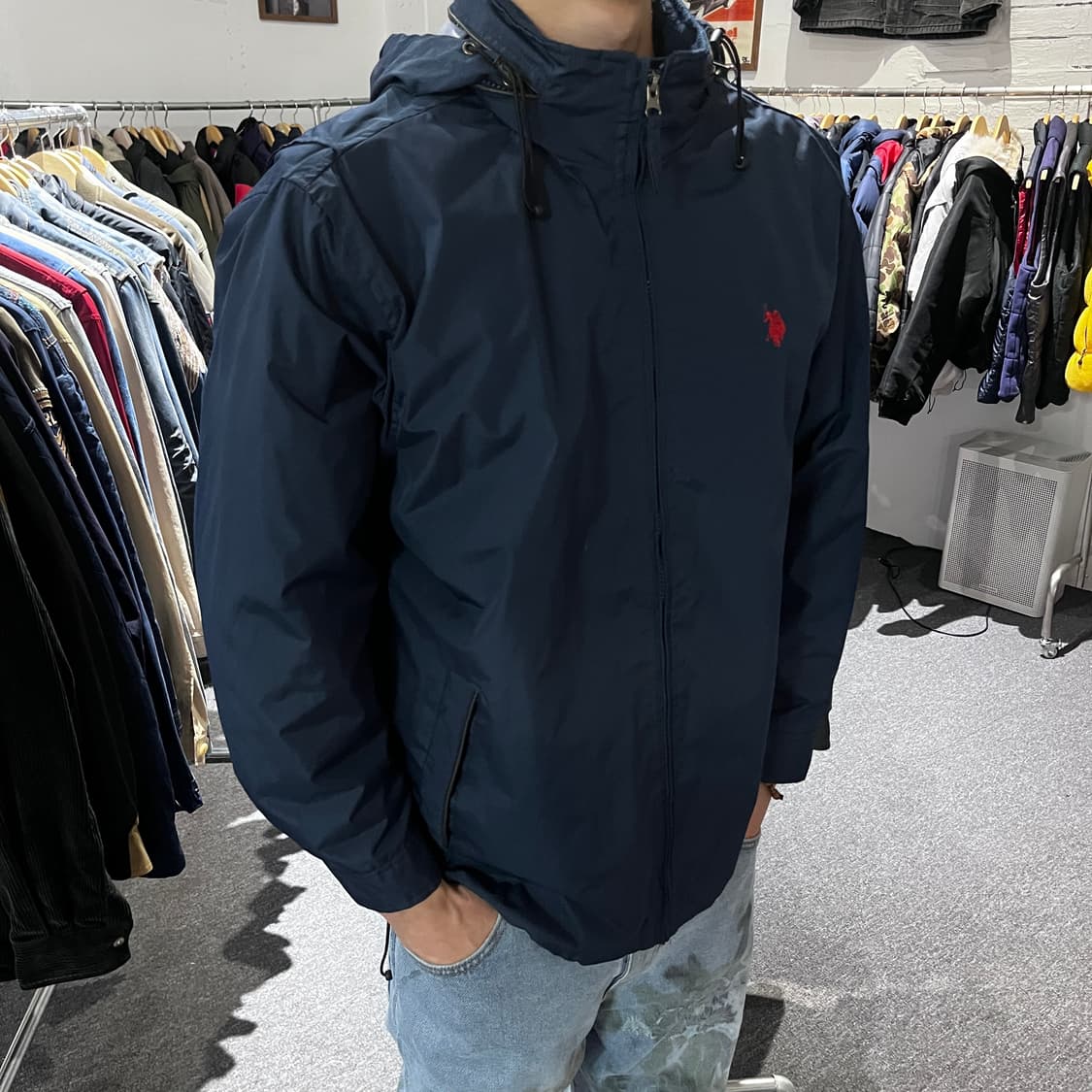 US POLO 바람막이 후드 자켓 상품이미지2