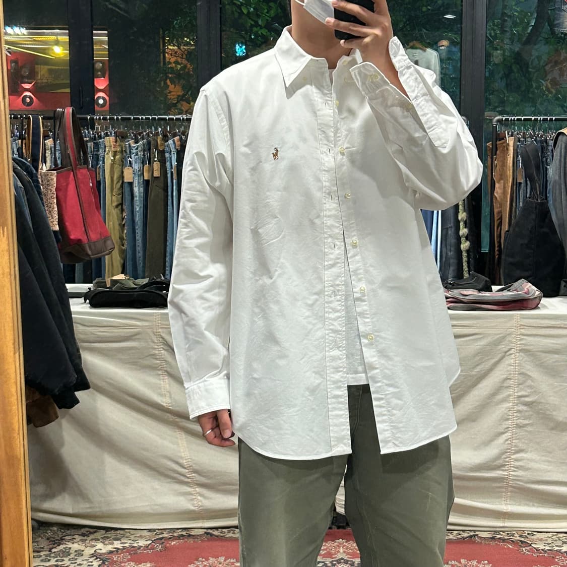 XXL) 폴로 랄프로렌 클래식핏 화이트 옥스포드 셔츠 상품이미지8