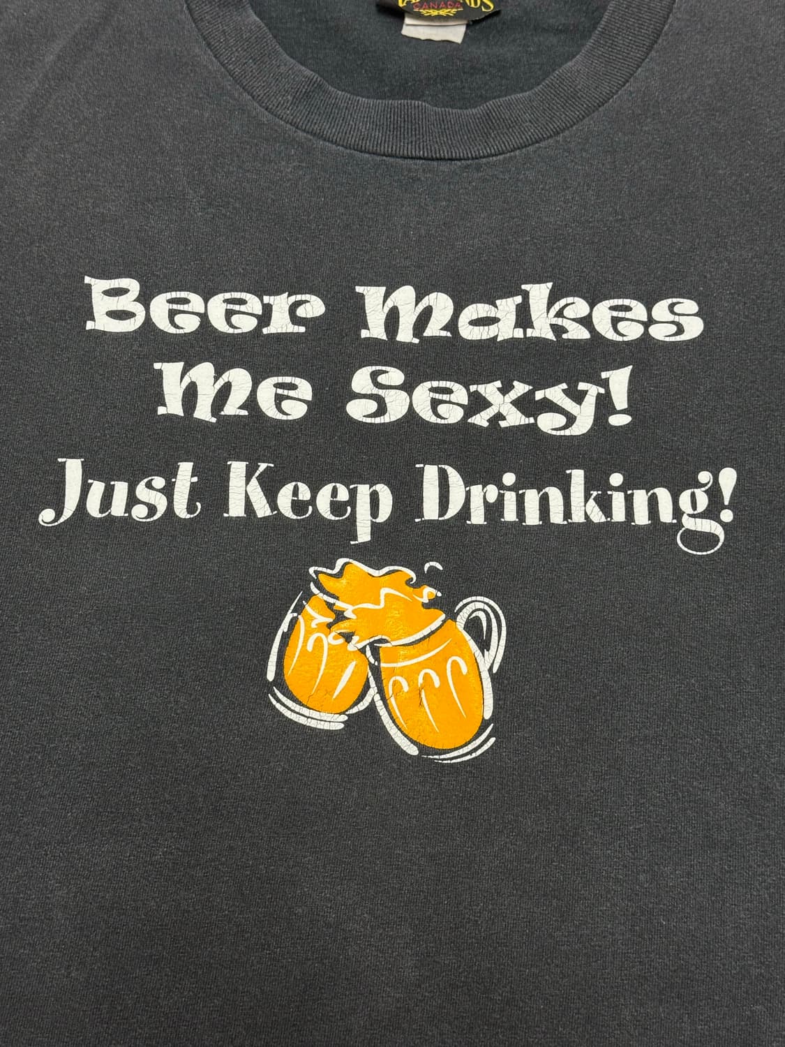 빈티지 슬로건 프린팅 반팔 티셔츠 상품이미지3