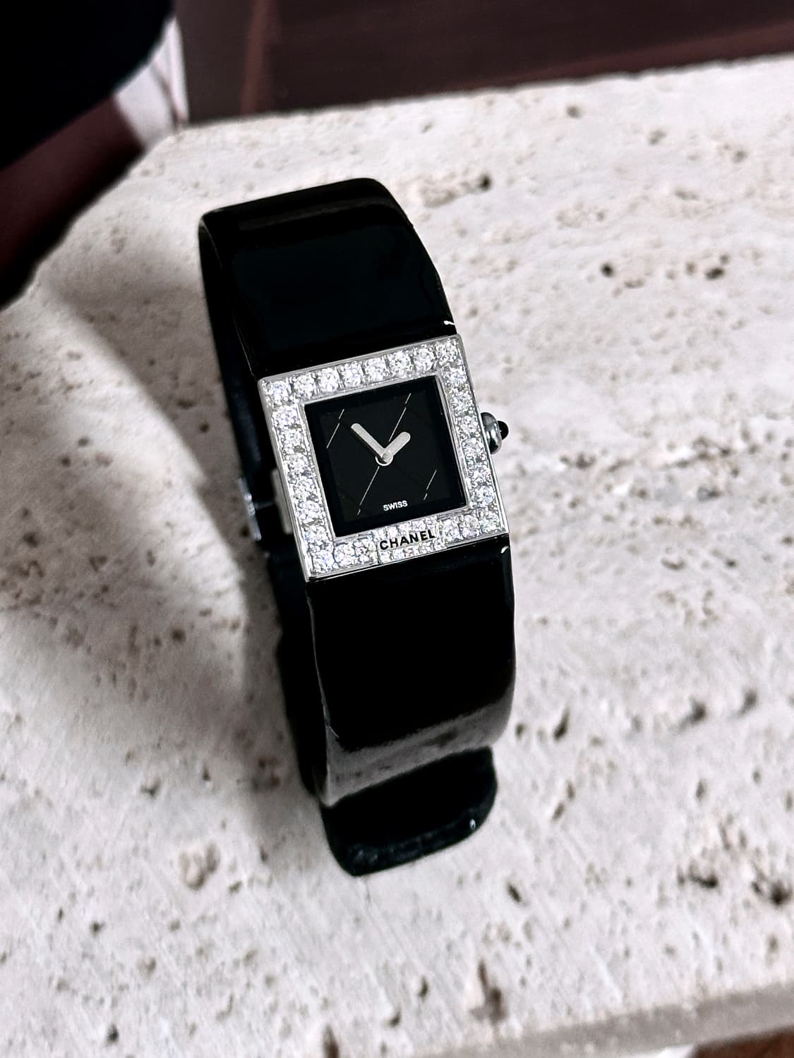 정품 샤넬 여자 다이아몬드 가죽 시계 신품 민트급 상품이미지8